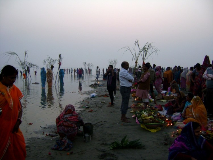 At the Shivkiti Ghat of Ganges - Daala Chhath