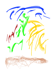 बीमार ज्ञानदत्त का लेटेठाले स्केच।