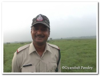 श्री मनोज गौड़। खरमोर दिखाने में सहायक बने वे। 