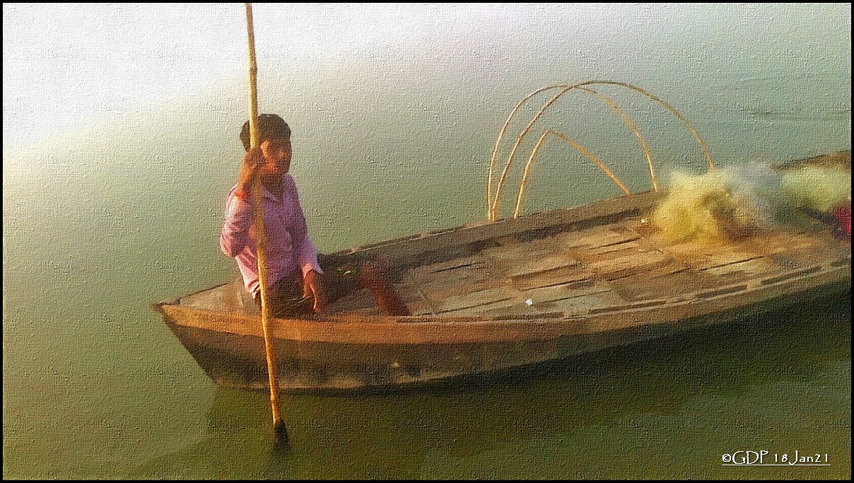 at ganges with vishnu mallah