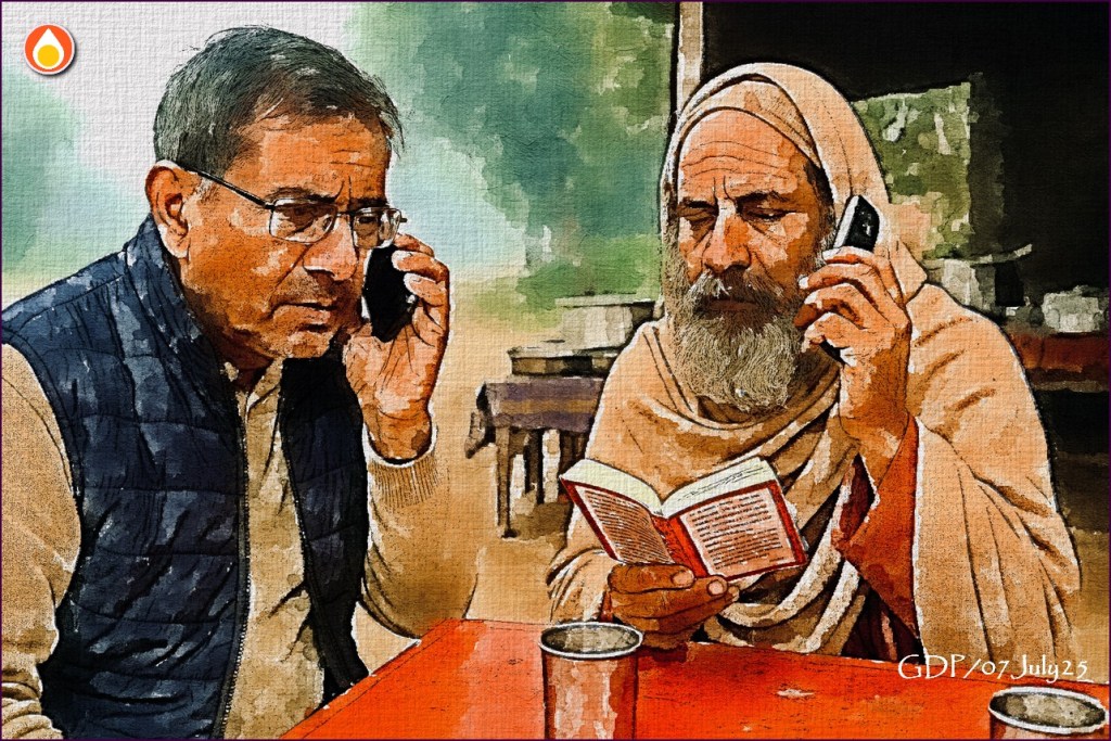 Neelkanth and Umadas on Phone Call