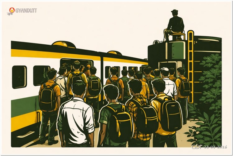 ट्रेन से पलायन 